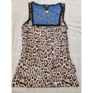 Just Cavalli Leopard and Lace Cami XS